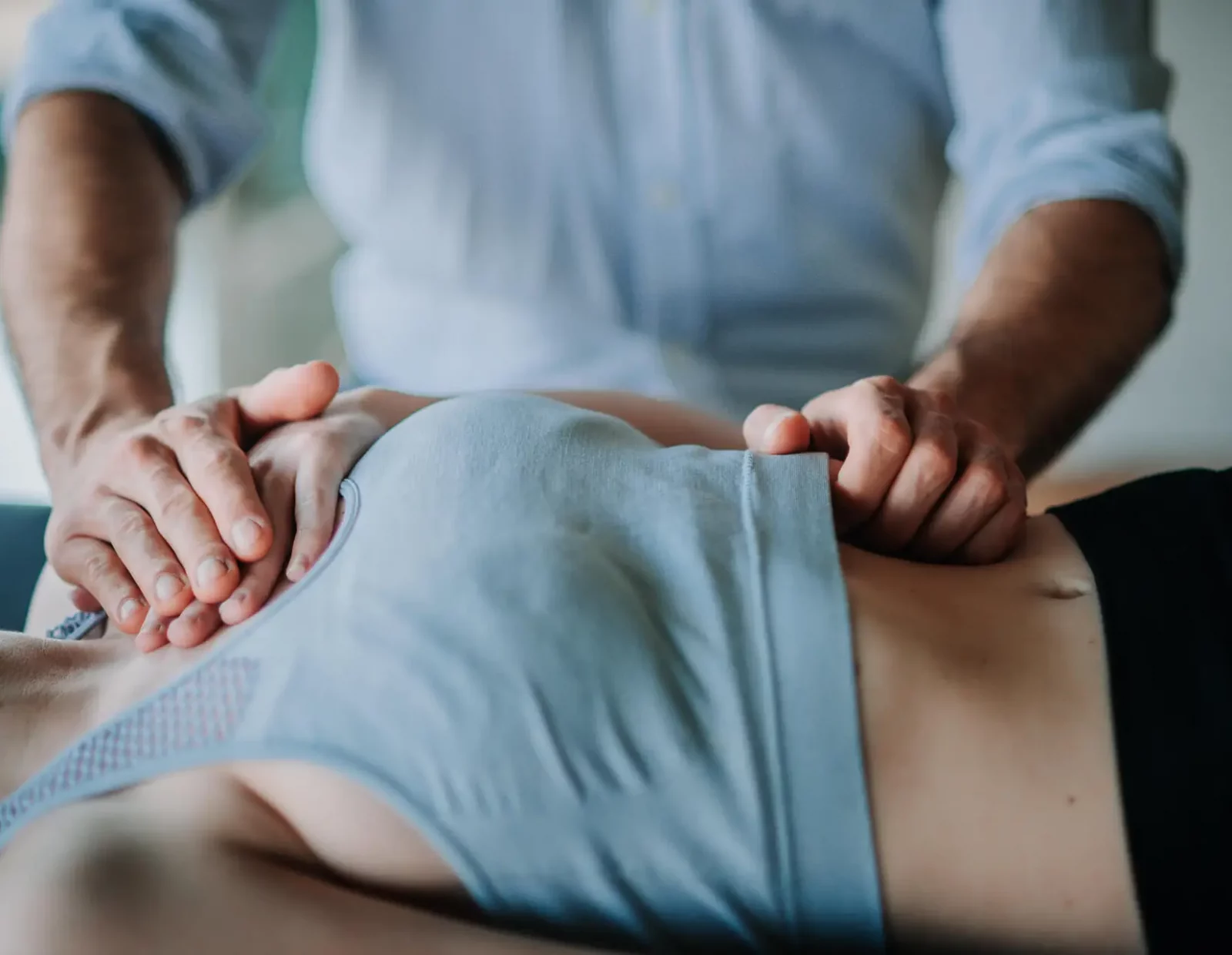 breathing training, diaphragm release